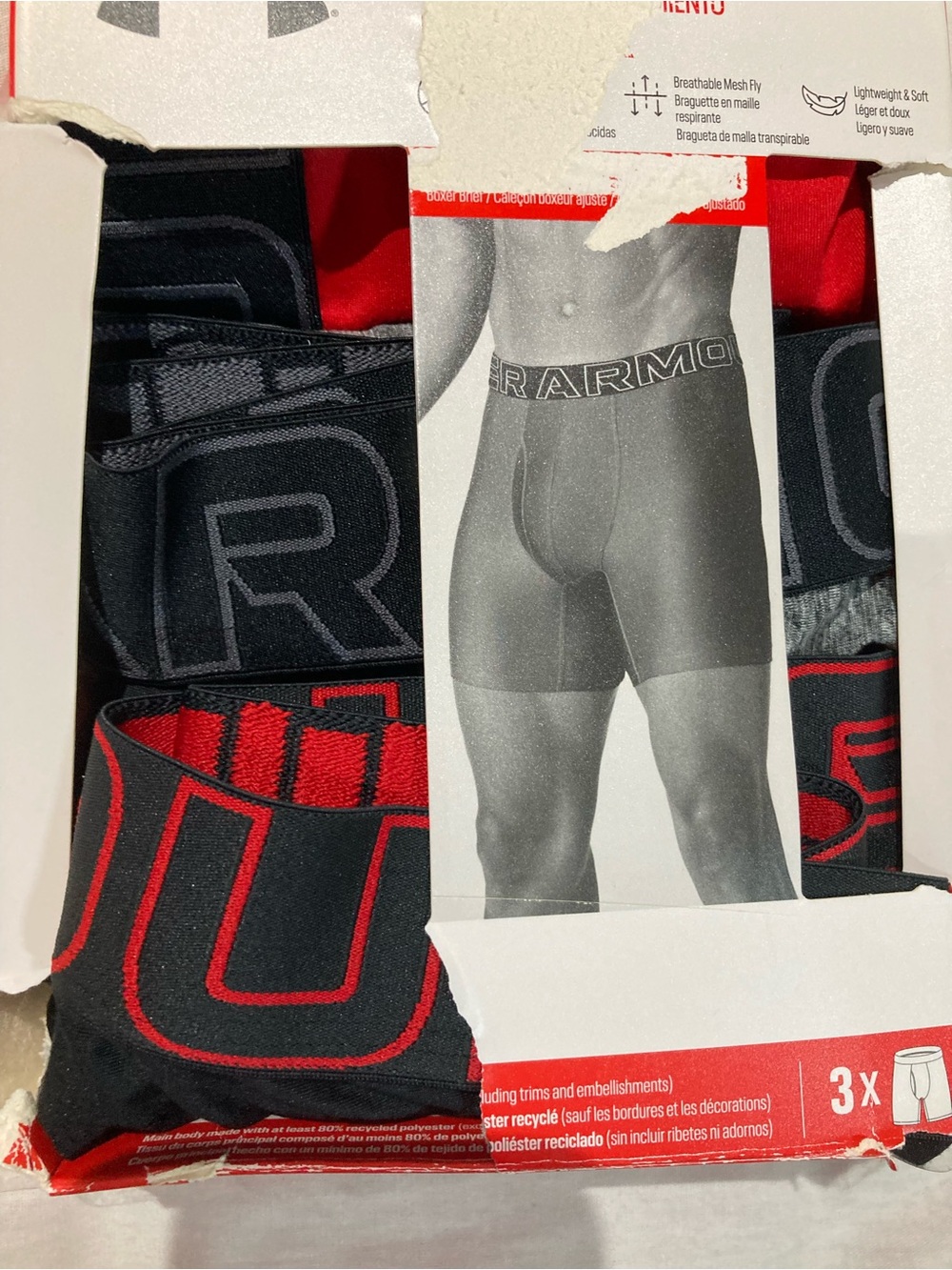 3-pack Under Armour Boxerjock, Men’s size 3X, NIB!